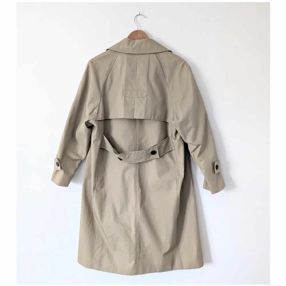 J. Crew Relaxed Oversized Tan Trench Coat - Picture 13 of 13